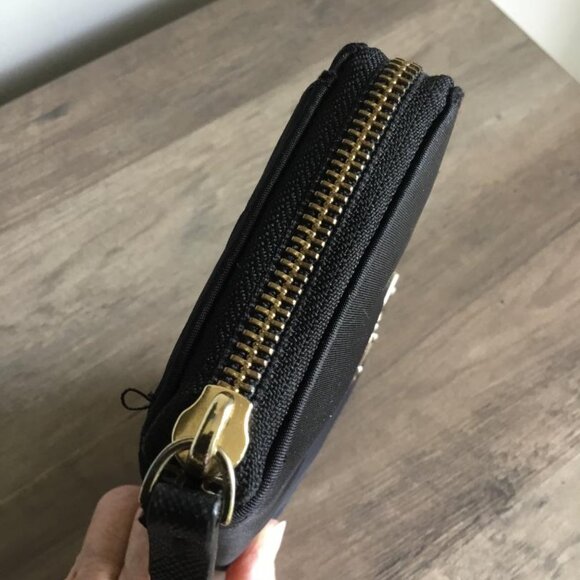 Kate Spade Wilson Road Neda Black Nylon Zip Around Wallet, Like New Condition - Picture 6 of 8